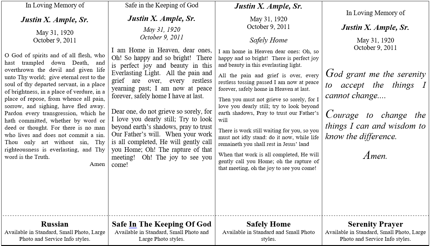 Prayer Cards