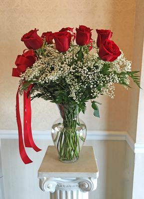 Long Stem Red Rose Dozen 